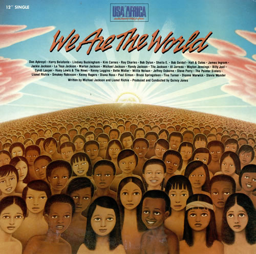 USA For Africa We Are The World 12" vinyl single (12 inch record / Maxi-single) US UAF12WE476358