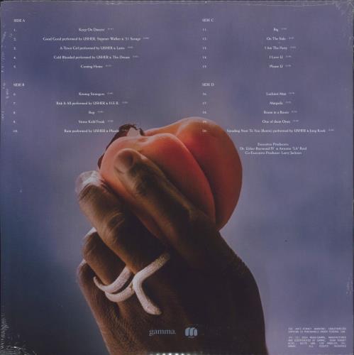 Usher Coming Home - Clear Vinyl - Sealed 2-LP vinyl record set (Double LP Album) US UHE2LCO855541