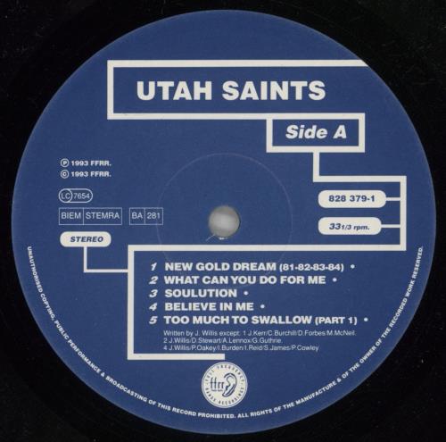 Utah Saints Utah Saints vinyl LP album (LP record) UK UTALPUT592191