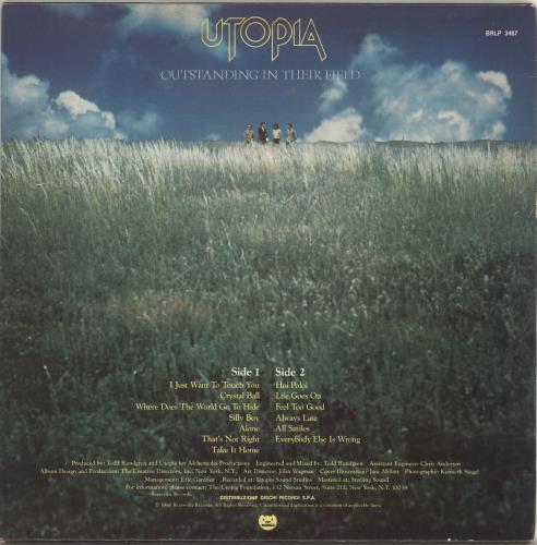 Utopia (US) Deface The Music vinyl LP album (LP record) Italian UTOLPDE718468