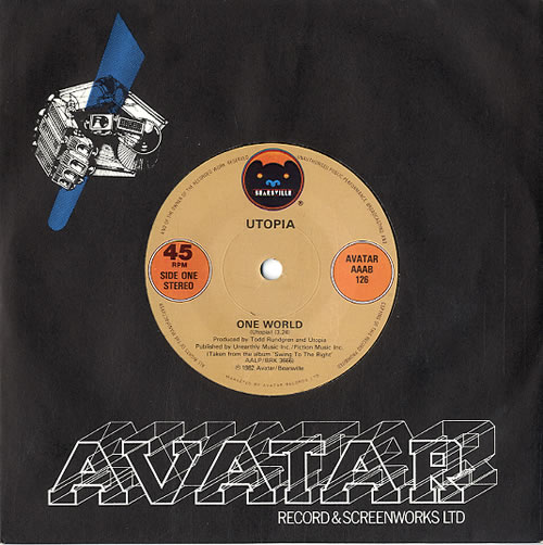 Utopia (US) One World 7" vinyl single (7 inch record / 45) UK UTO07ON589486