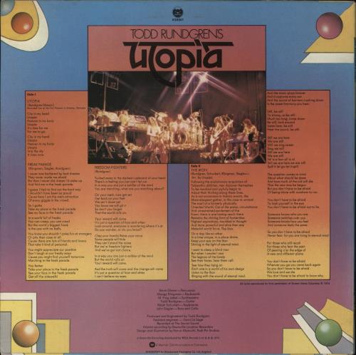 Utopia (US) Todd Rundgren's Utopia vinyl LP album (LP record) UK UTOLPTO416897