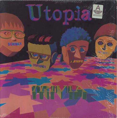 Utopia (US) Trivia - Shrink vinyl LP album (LP record) US UTOLPTR850773