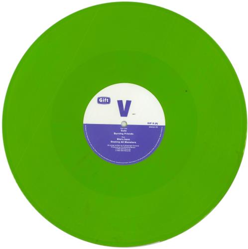 V (Indie) Destroy All Monsters EP - Lime Green Vinyl 12" vinyl single (12 inch record / Maxi-single) UK VCB12DE506259