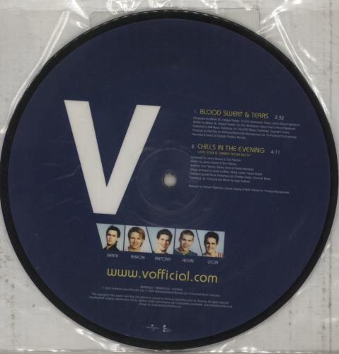 V (Pop) Blood Sweat & Tears 7" vinyl single (7 inch record / 45) UK ZTD07BL720322