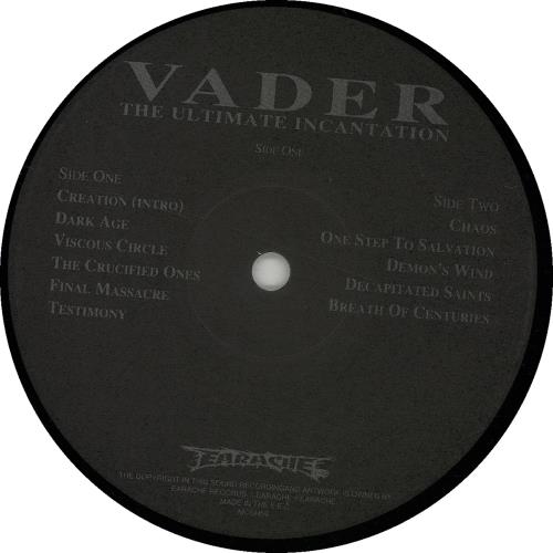 Vader The Ultimate Incantation vinyl LP album (LP record) UK W0DLPTH617152