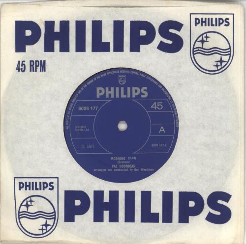 Val Doonican Morning - Solid 7" vinyl single (7 inch record / 45) UK VA207MO724183