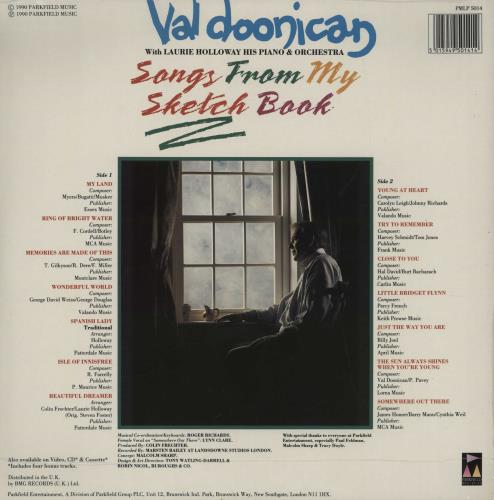 Val Doonican Songs From My Sketch Book vinyl LP album (LP record) UK VA2LPSO750368