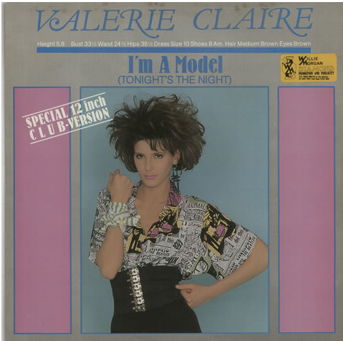 Valerie Claire I'm A Model (Tonight's The Night) 12" vinyl single (12 inch record / Maxi-single) UK XAM12IM629319