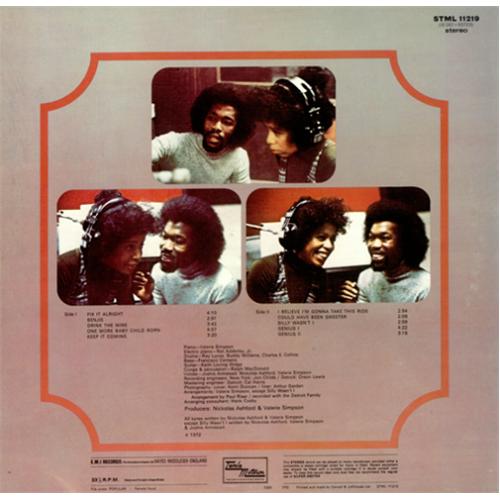 Valerie Simpson Valerie Simpson vinyl LP album (LP record) UK VLSLPVA423074