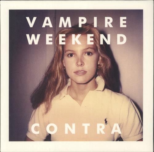 Vampire Weekend Contra - Poster vinyl LP album (LP record) UK VWELPCO881223