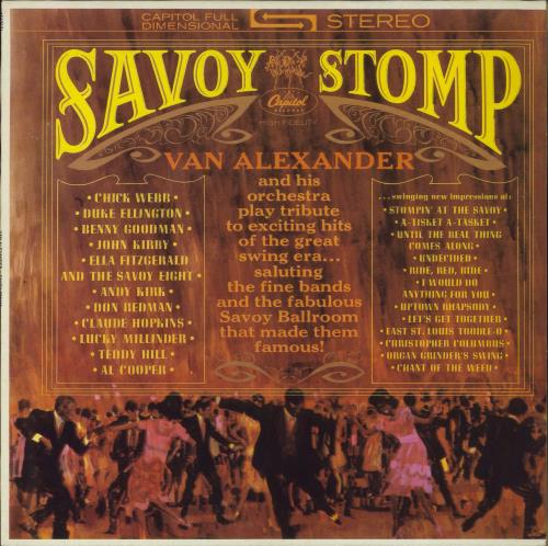 Van Alexander Savoy Stomp vinyl LP album (LP record) French 63XLPSA833365