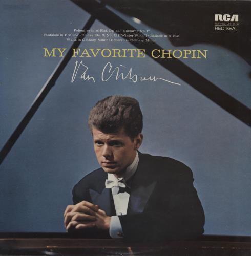 Van Cliburn My Favorite Chopin vinyl LP album (LP record) UK XAWLPMY761416