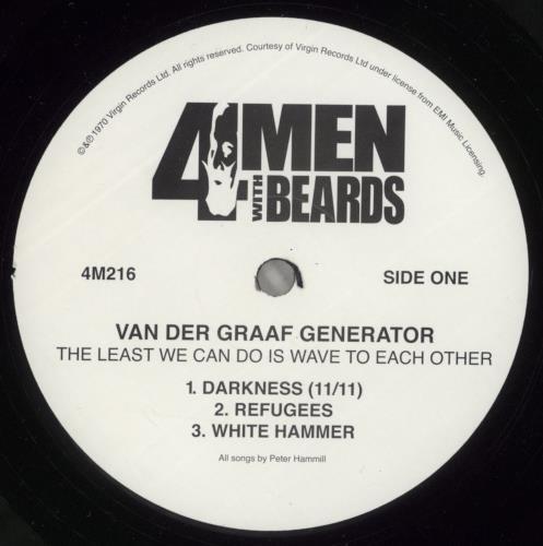 Van Der Graaf Generator The Least We Can Do vinyl LP album (LP record) US VDGLPTH610288