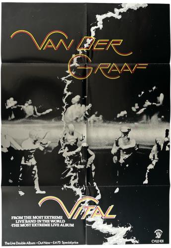Van Der Graaf Generator Vital poster UK VDGPOVI876199