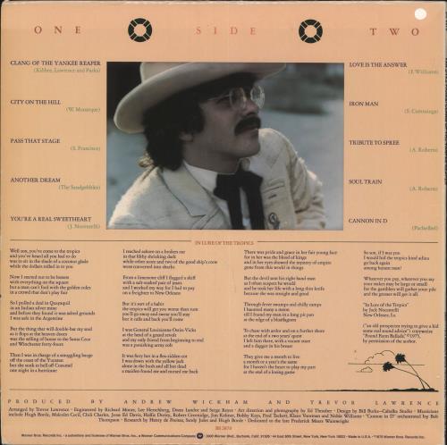 Van Dyke Parks Clang Of The Yankee Reaper vinyl LP album (LP record) US VDPLPCL734039