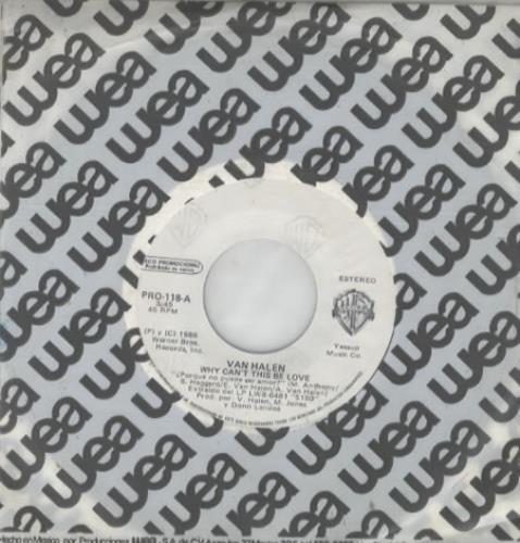 Van Halen �Porque No Puede Se Amor? 7" vinyl single (7 inch record / 45) Mexican VNH07PO343412