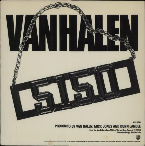 Van Halen 5150 - Fifty One Fifty 12" vinyl single (12 inch record / Maxi-single) US VNH12FI27567