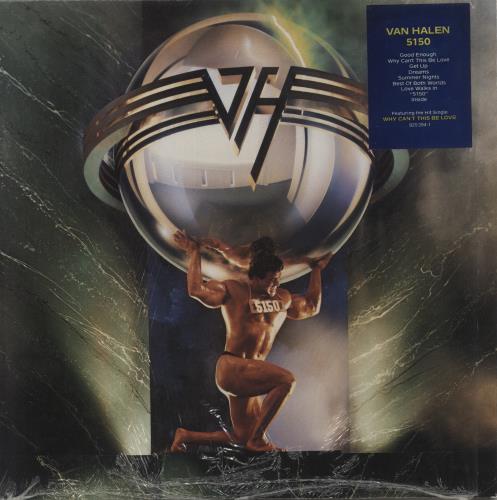 Van Halen 5150 - Fifty-One-Fifty - Hype Stickered vinyl LP album (LP record) UK VNHLPFI872120