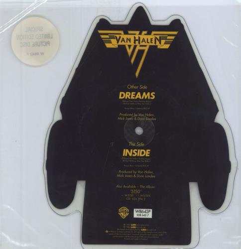 Van Halen Dreams shaped picture disc (picture disc vinyl record) UK VNHSHDR37172