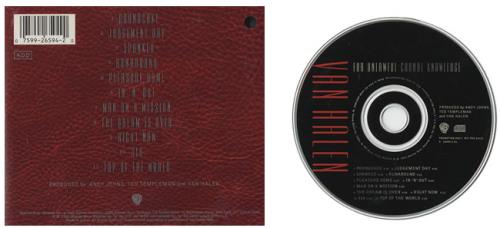 Van Halen For Unlawful Carnal Knowledge CD album (CDLP) US VNHCDFO439778