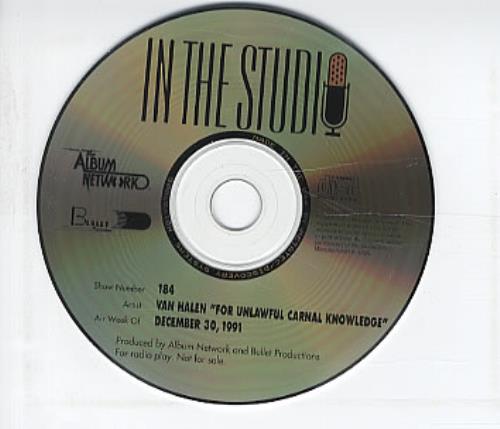 Van Halen In The Studio - For Unlawful Carnal Knowledge CD album (CDLP) US VNHCDIN119881