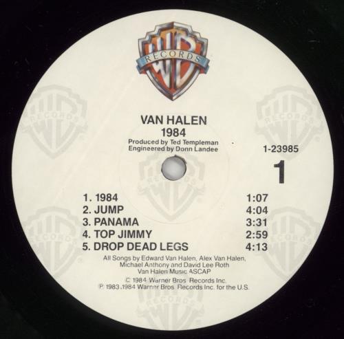 Van Halen MCMLXXXIV vinyl LP album (LP record) US VNHLPMC863895
