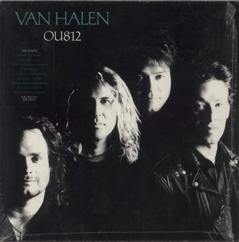 Van Halen OU812 - Embossed - Hype Stickered - Shrink vinyl LP album (LP record) UK VNHLPOU872121