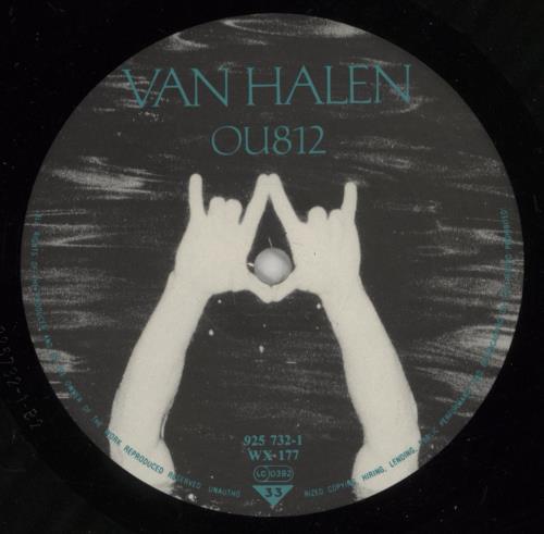 Van Halen OU812 - Embossed - Hype Stickered - Shrink vinyl LP album (LP record) UK VNHLPOU872121