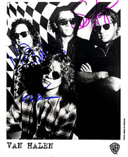 Van Halen Signed Photograph photograph UK VNHPHSI259199