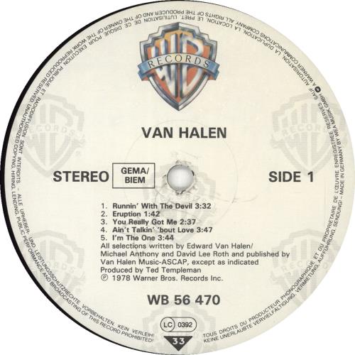 Van Halen Van Halen + Shrinkwrap vinyl LP album (LP record) German VNHLPVA700531