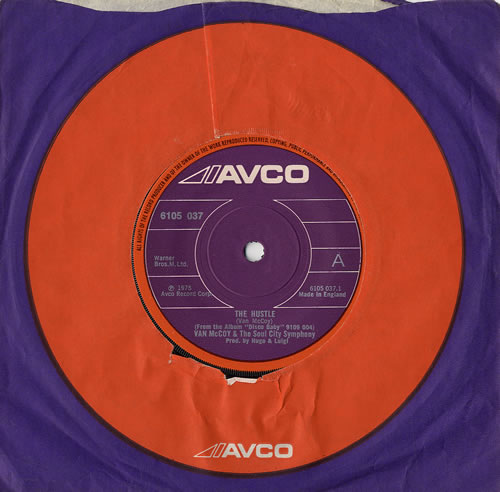 Van McCoy The Hustle - Paper Label 7" vinyl single (7 inch record / 45) UK VA-07TH481681