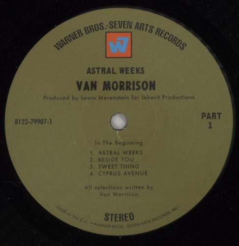 Van Morrison Astral Weeks vinyl LP album (LP record) UK VMOLPAS801935