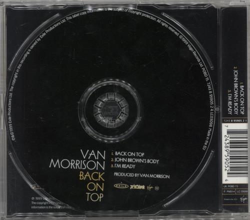 Van Morrison Back On Top CD single (CD5 / 5") UK VMOC5BA161250
