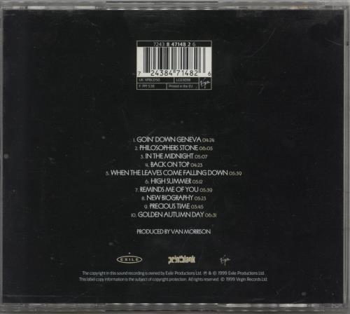 Van Morrison Back On Top CD album (CDLP) UK VMOCDBA609041