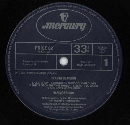 Van Morrison Beautiful Vision - EX vinyl LP album (LP record) UK VMOLPBE880094