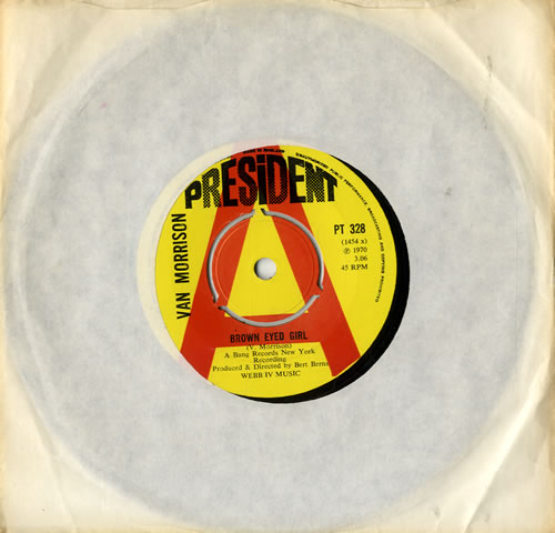 Van Morrison Brown Eyed Girl - A Label 7" vinyl single (7 inch record / 45) UK VMO07BR115965