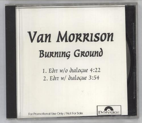 Van Morrison Burning Ground CD single (CD5 / 5") US VMOC5BU88461