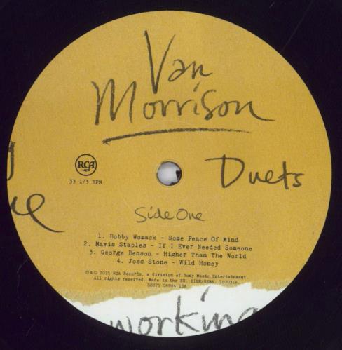 Van Morrison Duets: Re-working The Catalogue 2-LP vinyl record set (Double LP Album) German VMO2LDU829948