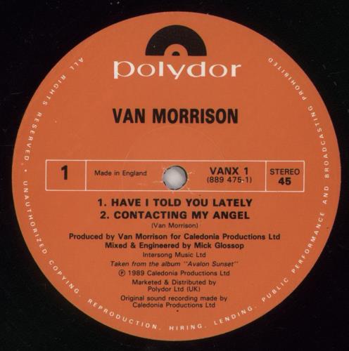 Van Morrison Have I Told You Lately 12" vinyl single (12 inch record / Maxi-single) UK VMO12HA51452