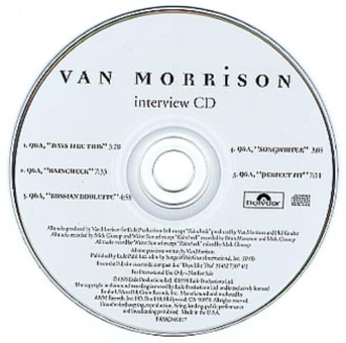 Van Morrison Interview C.D. CD album (CDLP) US VMOCDIN65267