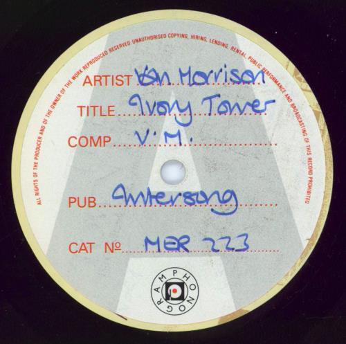 Van Morrison Ivory Tower acetate UK VMOATIV771452