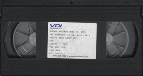 Van Morrison Let's Talk About Us video (VHS or PAL or NTSC) US VMOVILE313907