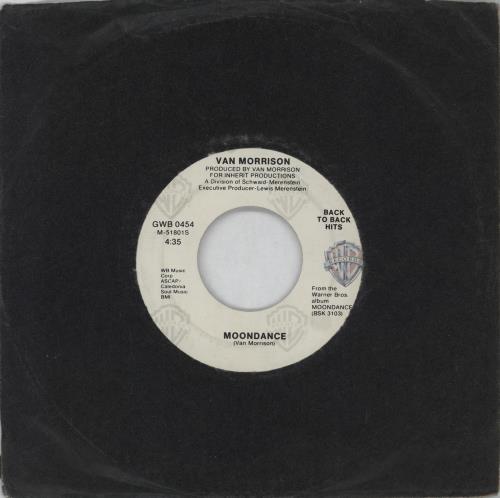 Van Morrison Moondance 7" vinyl single (7 inch record / 45) US VMO07MO764767