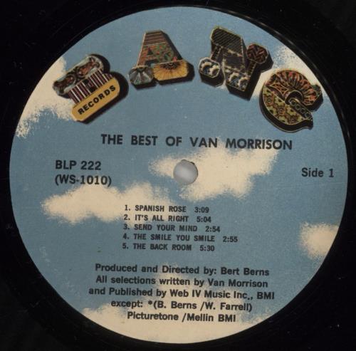 Van Morrison The Best Of Van Morrison vinyl LP album (LP record) US VMOLPTH877468