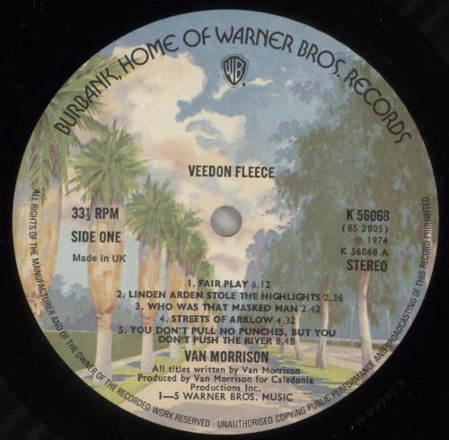 Van Morrison Veedon Fleece - 1st vinyl LP album (LP record) UK VMOLPVE149645