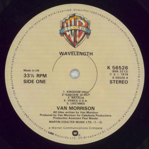 Van Morrison Wavelength vinyl LP album (LP record) UK VMOLPWA210641