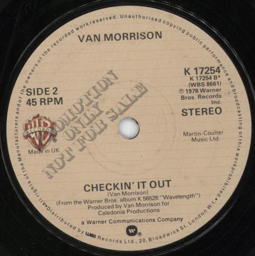 Van Morrison Wavelength 7" vinyl single (7 inch record / 45) UK VMO07WA797189