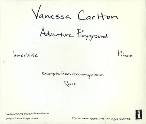 Vanessa Carlton Adventure Playground - Excerpts From Rinse CD single (CD5 / 5") US VNCC5AD553739