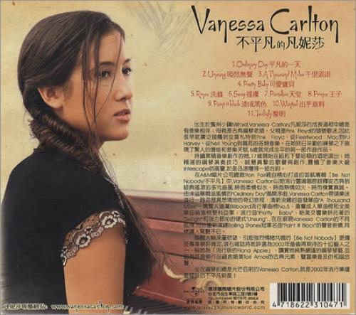 Vanessa Carlton Be Not Nobody CD album (CDLP) Taiwanese VNCCDBE223978